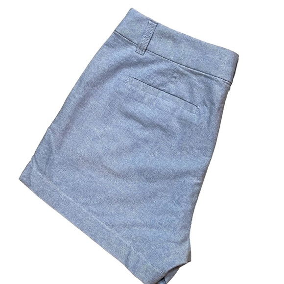 J. Crew Blue Cotton Shorts Poplin Preppy Classic Summer Shorts Womens Size 4 - Picture 9 of 14